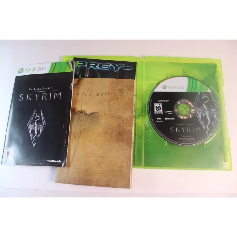 2 games: The Elder Scrolls IV and V Skyrim and Oblivion (Xbox 360) Authentic
